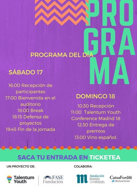 Queremos cambiar el mundo, por eso no paramos. Alumnas del CET participan este fin de semana en <a href="/TalentumYouth/">Talentum Youth</a> ¡mucha suerte con vuestro proyecto!