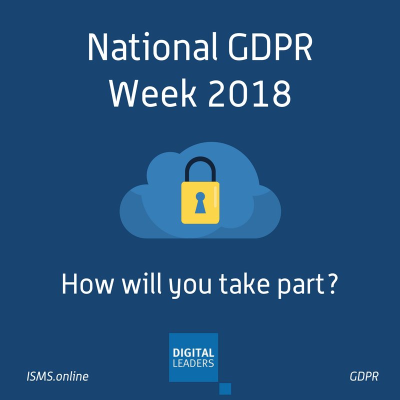 isms_online's tweet image. Raise awareness of GDPR this #GDPRWeek ow.ly/Vsv730ilDu3
