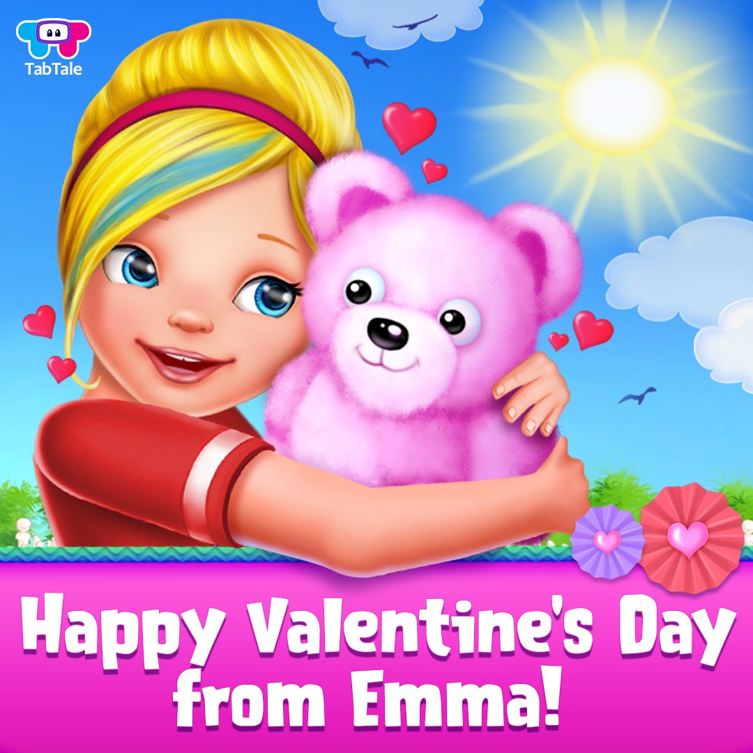 TabTale's tweet image. Happy Valentines! If you want to see how #MyEmma is celebrating #ValentinesDay, update your apps! :) bit.ly/MyEmmaApp  #tabtale #tabtalegames #LoveIsLoveEveryDay #HeartMonth