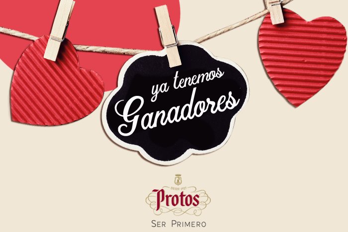 Bodegas_Protos's tweet photo. Ya tenemos a los ganadores de nuestro #SanValentinConProtos ¿Quieres conocer a los afortunados? Aquí los tienes: https://t.co/P2YPMPL9Ee #FelizSanValentin https://t.co/DZqeBwFgNO