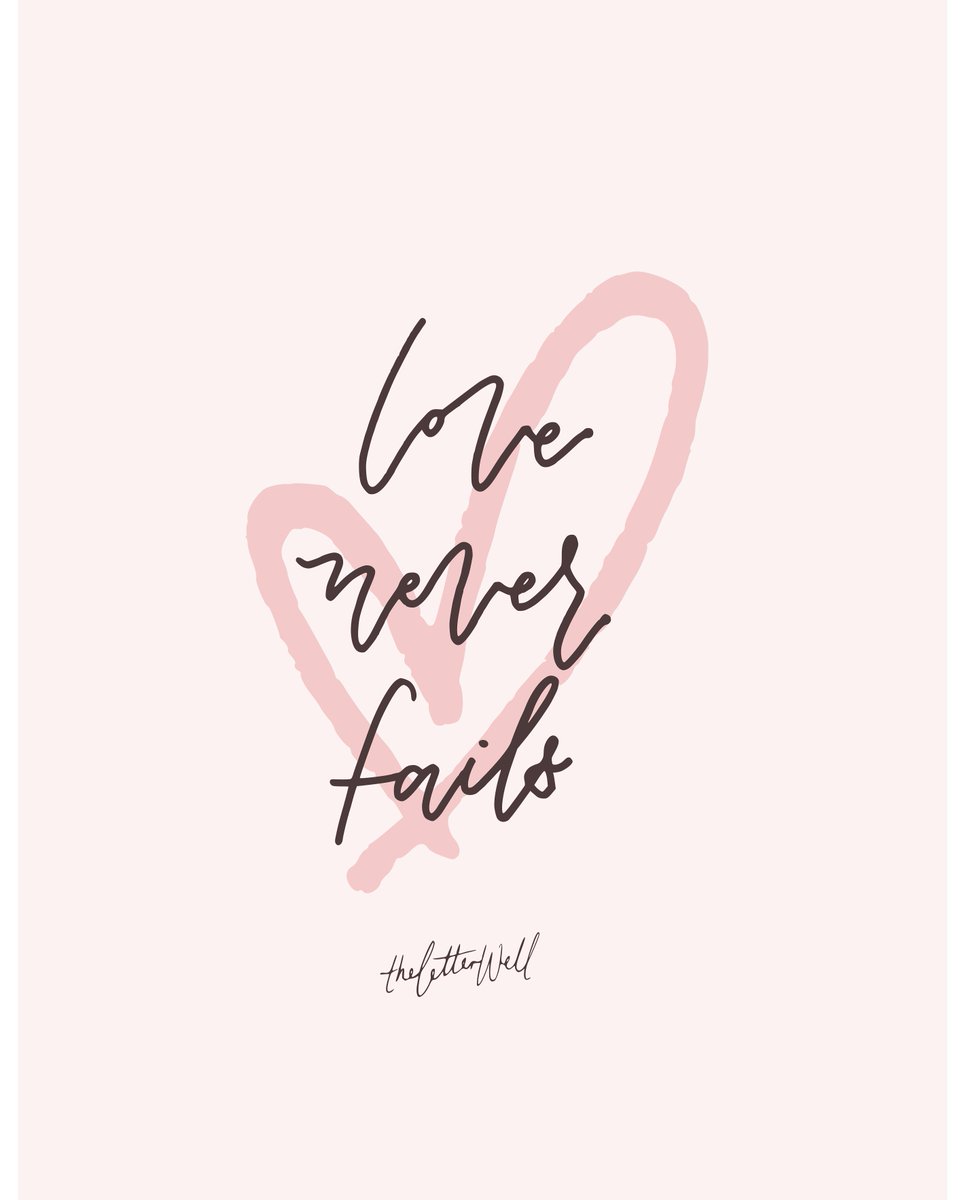 theletterwell's tweet photo. L o v e never f a i l s ❤️
#valentines #love https://t.co/CNZl0UoMxJ