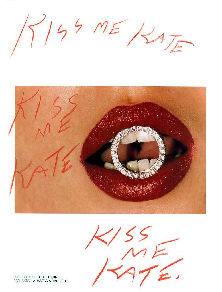 Happy Valentines 👄 Kate for the August 2001 issue of @VogueParis Photographer | Bert Stern Stylist | Anastasia Barbieri Makeup | James Kaliardos
