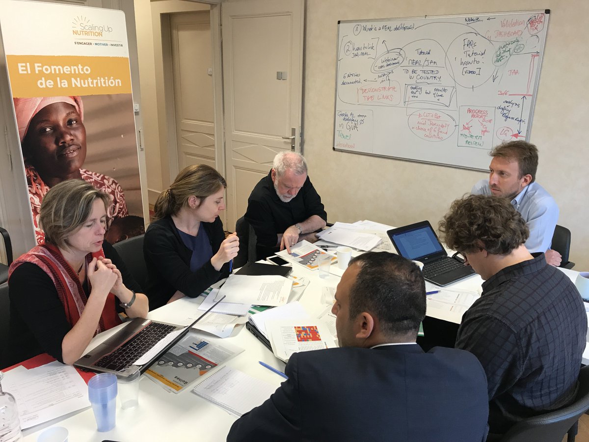 SUN_Movement's tweet photo. Intensive days of work for @SUNCSN; @SUNBizNet; SUN Donors Netwotks &amp; SUN UN Network at @SUN_Movement Secretariat. Today, working session: The Monitoring, Evaluation, Accountability and Learning system (#MEAL)  https://t.co/gfrRHSDYck https://t.co/jcJX3lP7Cc