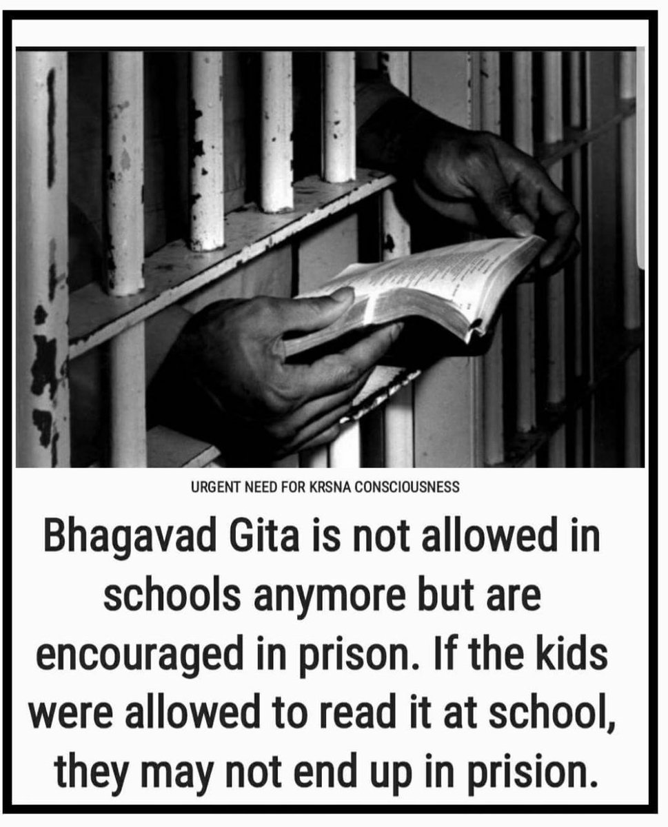 vddaya's tweet photo. @namo_office Bhagavad Gita is most powerful to people in India please allowed in all school in India daily one sloka best knowledgein this book https://t.co/gHFUO9Zq5r
