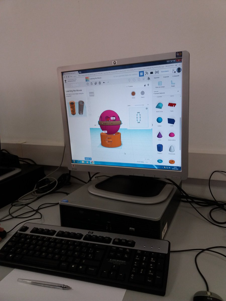 Avui fem taller de disseny i fabricació digital amb els joves del Projecte L'H Play <a href="/LHAjuntament/">Ajuntament de L'Hospitalet</a> #3d #fabricacióndigital