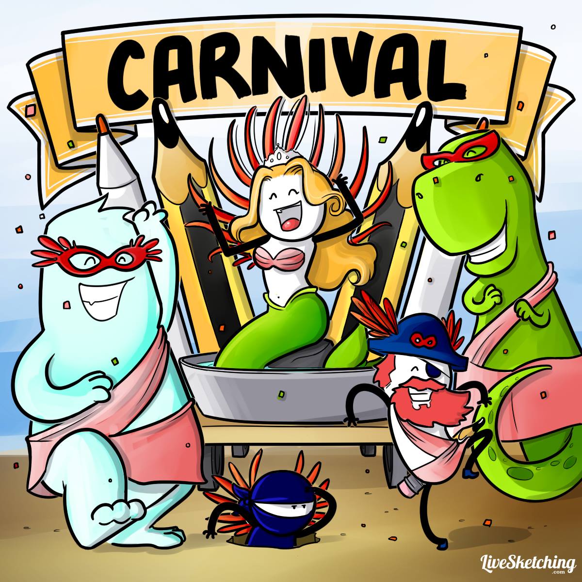 It's Carnival time! Set your creativity free, pick up a costume and go out and celebrate life.