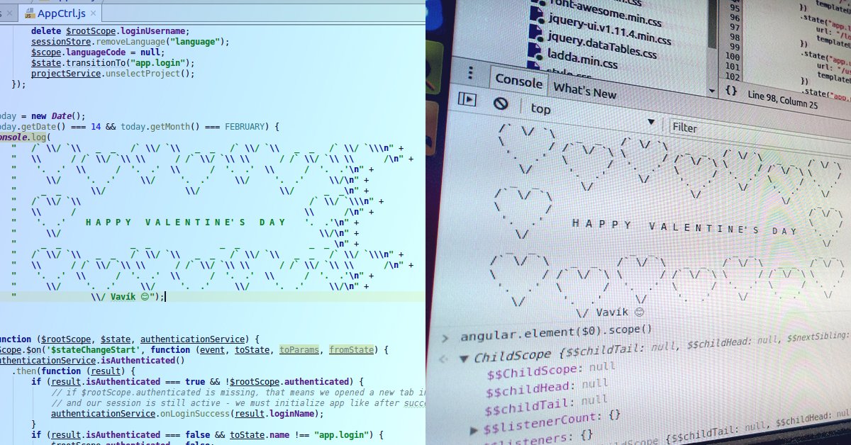 DavinciSoftware's tweet photo. Ani Java developerom, SQL špecialistom a testerom u nás nie je Valentín ukradnutý. #welovecode#ValentinesDay #LoveIsLoveEveryDay https://t.co/uKDOSHoJnt