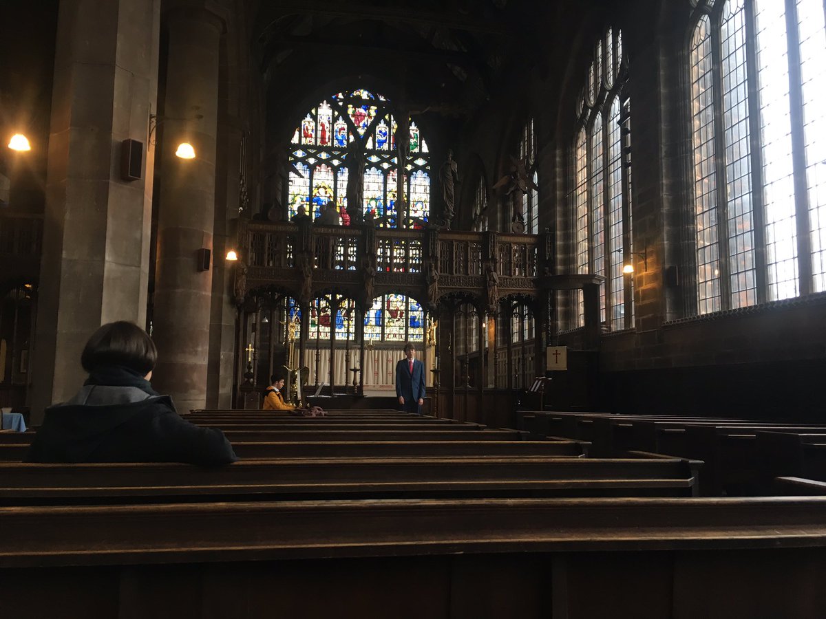 Having a fab rehearsal for our Valentine's Day recital at the lovely St. Mary's in the Baum 🤗