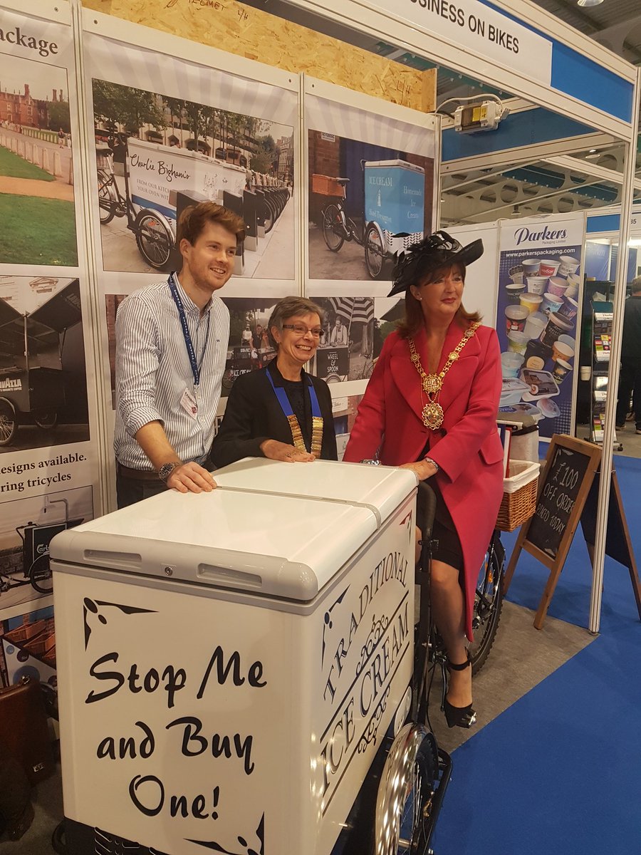 This is how we roll.... #IceCreamExpo #mayorofharrogate #icecreamtrikes #icecreambike #icecream