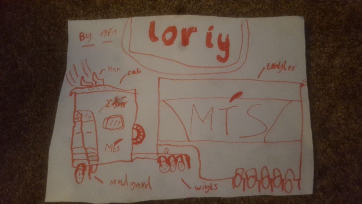 MTSCleansingLtd's tweet image. Thanks to MTS fan Alfie aged 7, for this fabulous drawing of an MTS lorry. Alfie’s dad Arron Hyde works for our customer Severn Trent Water @stwater - keep on spotting our lorries in the Midlands Alfie!