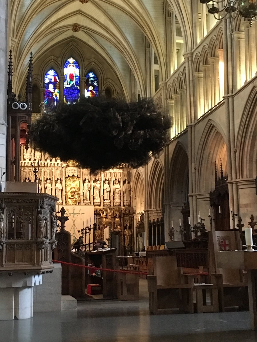 The finished installation “Doubt” #SouthwarkCathedral <a href="/Southwarkcathed/">Southwark Cathedral</a> #LiveLent #SusieMacmurray