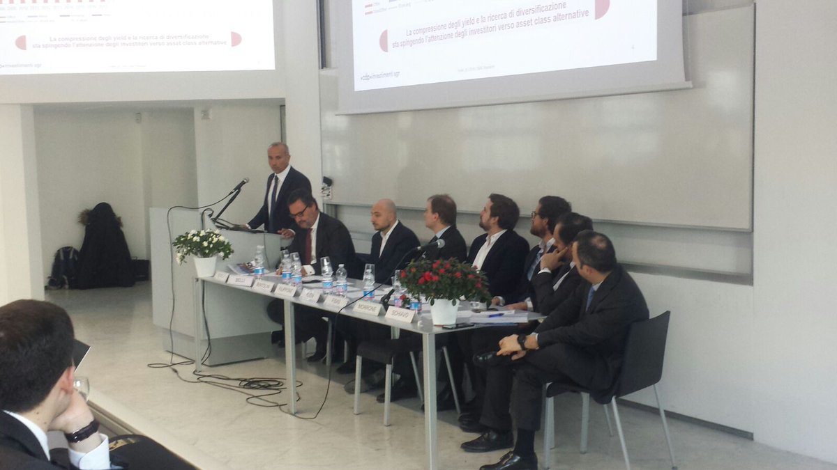 confalb's tweet photo. ➡ inizia la seconda parte di #Hotels&chains2018. Con @GruppoCdp #coimasgr #Algonquin #HIpartners @Unibocconi #CastelloSGR discutiamo di come la finanza guarda al nostro settore https://t.co/B3iiAukE53
