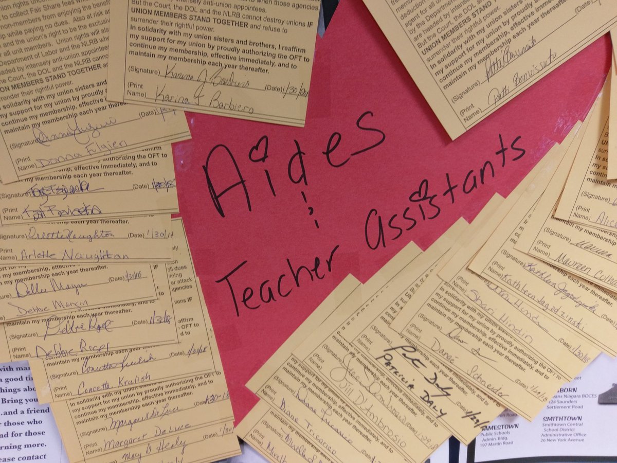 #oft aides and teacher assistants #unionstrong