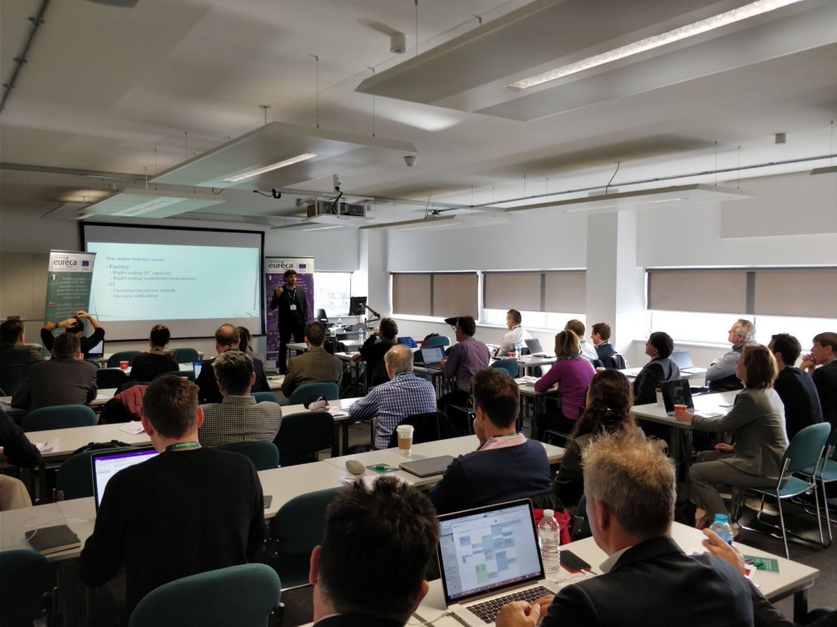 At <a href="/UEL_News/">Uni of East London</a> Stratford campus participants to the the 14th <a href="/EURECAproject/">EURECA Platform</a> workshop discuss innovation procurement, #DataCenter #energyefficiency and #environmental #Sustainability #H2020 @ShapeEnergyEU