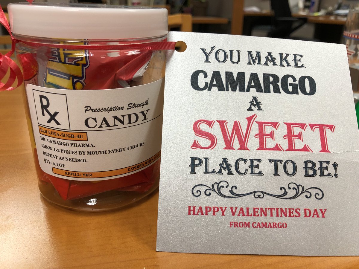 Thanks Camargo! You’re pretty sweet yourself! #ValentinesDay <a href="/CamargoHR/">Camargo Pharma HR</a> #sweetemployer