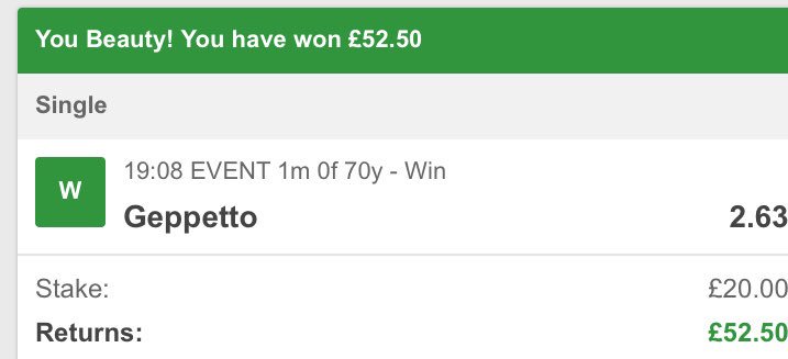 This was my NAP last night - not always about large stakes, this is a long game - not a quick profit! #MahoningValley #bookiebashing #HorseRacing #USARacing