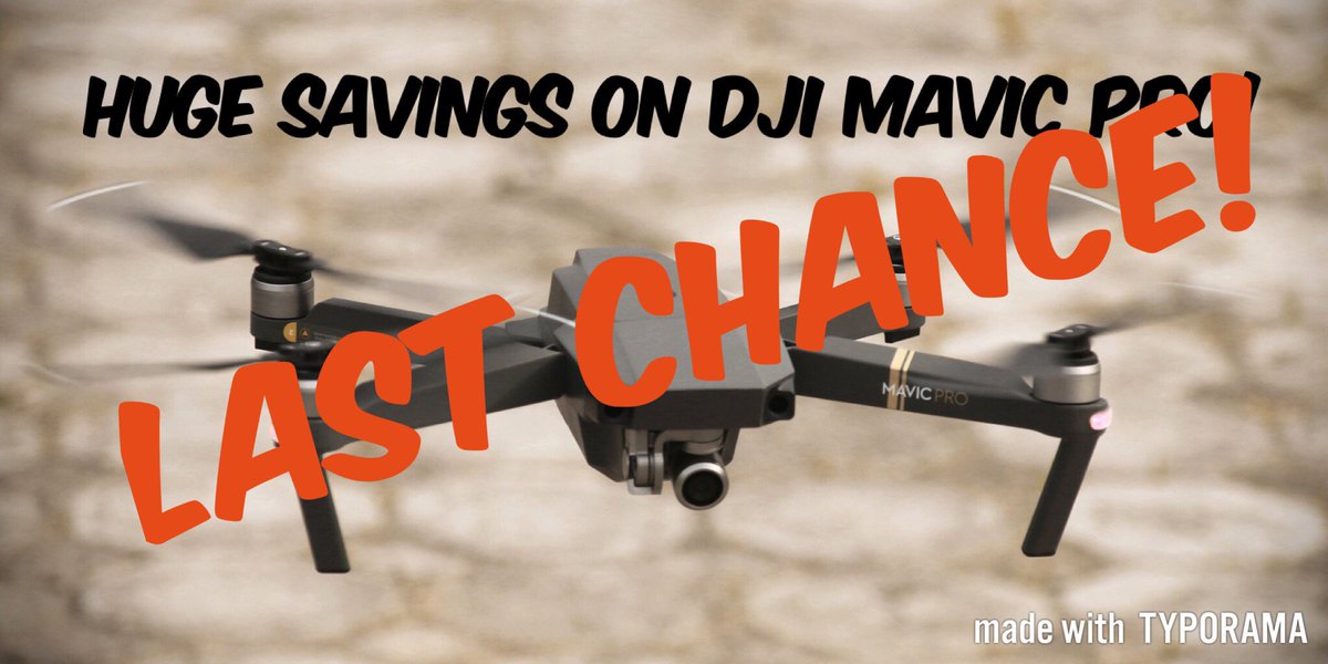 Today is your last chance to get these fantastic savings off of the DJI Mavic Pro range! Don’t miss out! #maplin #folkestone #dji #mavic