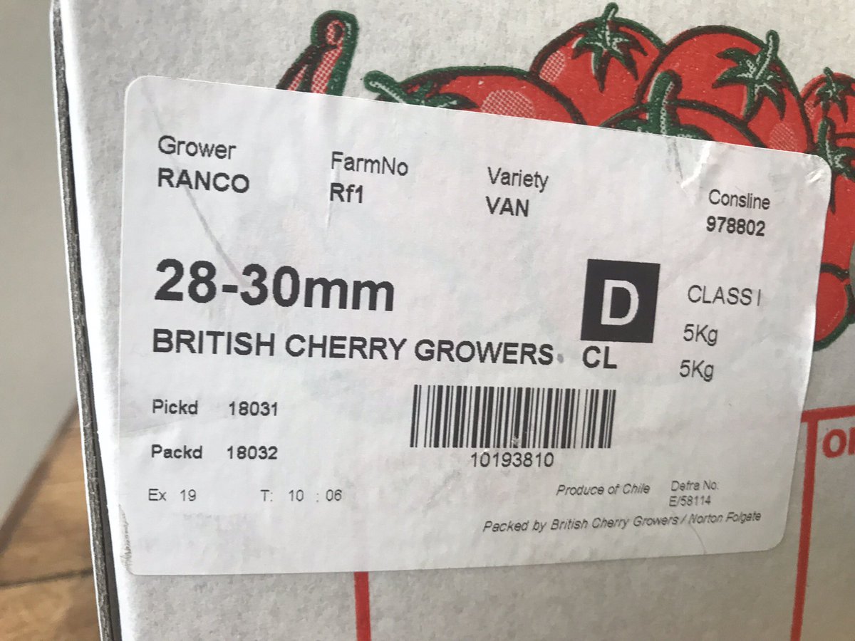 eagerbaker's tweet photo. Anyone else think this shouldn’t be allowed? British Cherries in February! Look closely! https://t.co/irUsQKb7ik