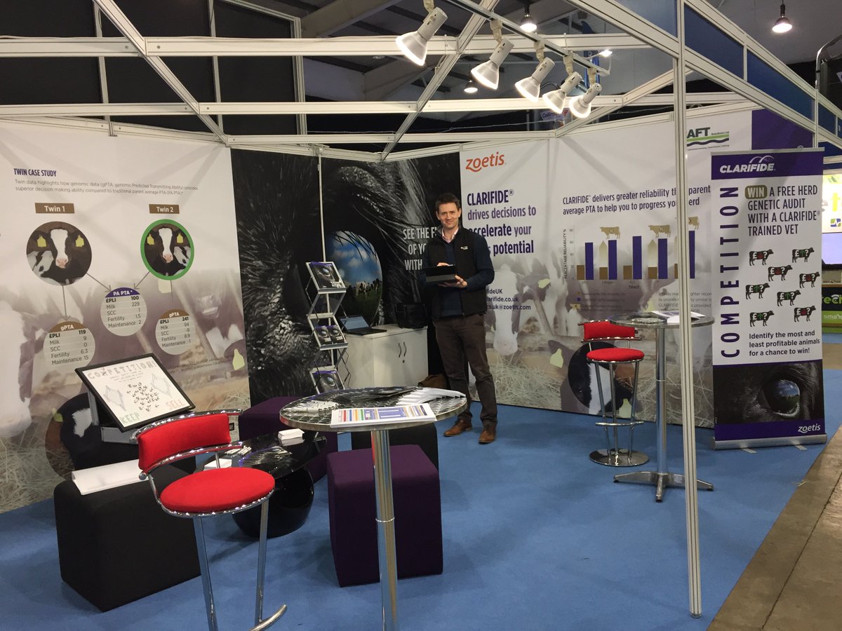 We're ready! Come and find us at #DairyTech on stand I26 and enter our competition to win a free herd genetic audit with a #Clarifide trained vet!