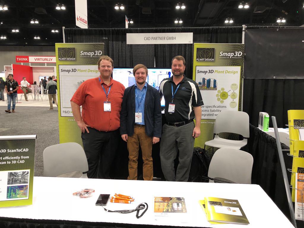 CAD_PlantDesign's tweet photo. // We are here for you at SOLIDWORKS World 2018 booth 313//
 Your Smap3D Plant Design-Team
#SWW2018 #SOLIDWORKS #Smap3D #PlantDesign #GreatEvent https://t.co/r2ecBcHEt0