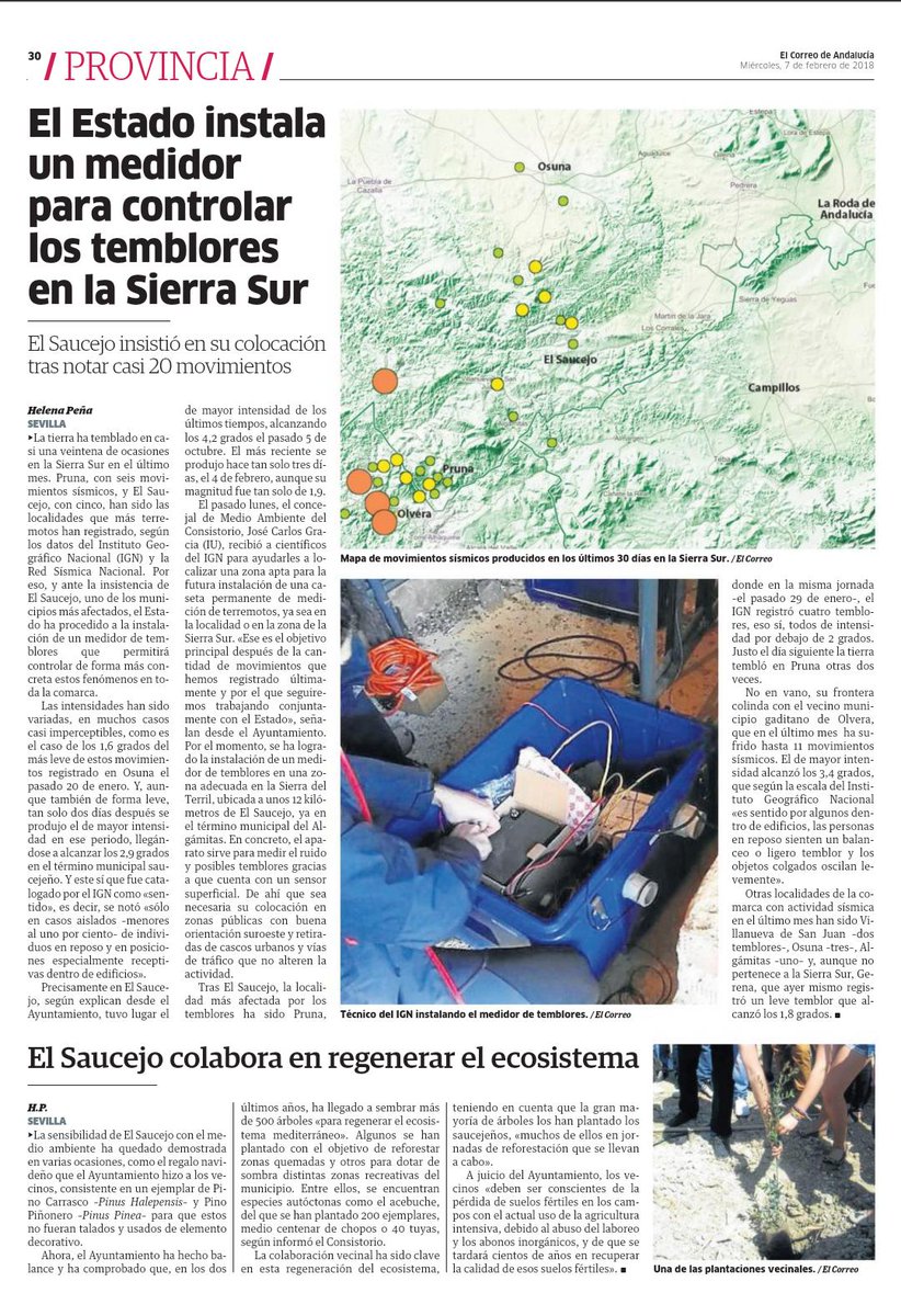 Hoy somos noticia en El Correo de Andalucía