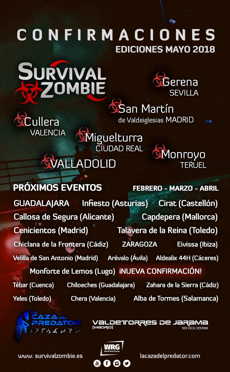 SurvivalZombie's tweet photo. ¡NUEVAS ZONAS INFECTADAS! Revisa si de tu localidad tendrás que huir 💀  https://t.co/jbOEndv5XU https://t.co/iuoDRf2rPN