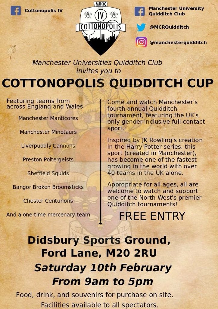 This Saturday, we will be hosting our fourth annual Cottonopolis Cup! Join us at Didsbury Sports Ground from 9am and show us some support 🔥