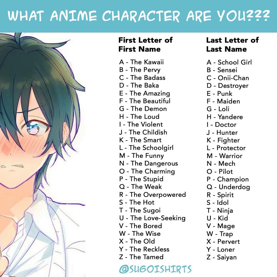 Anime Boy Names That Start With H I wanted to see everything