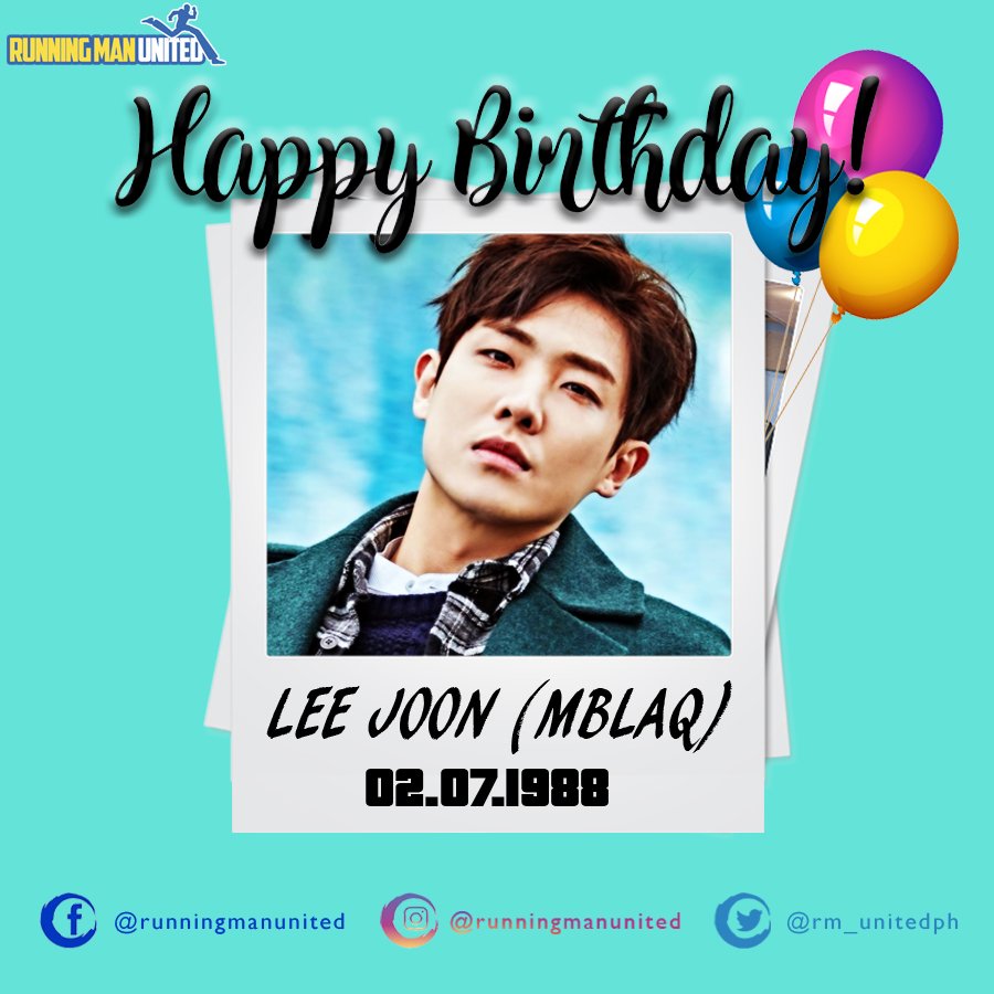 Happy Birthday Lee Joon! 