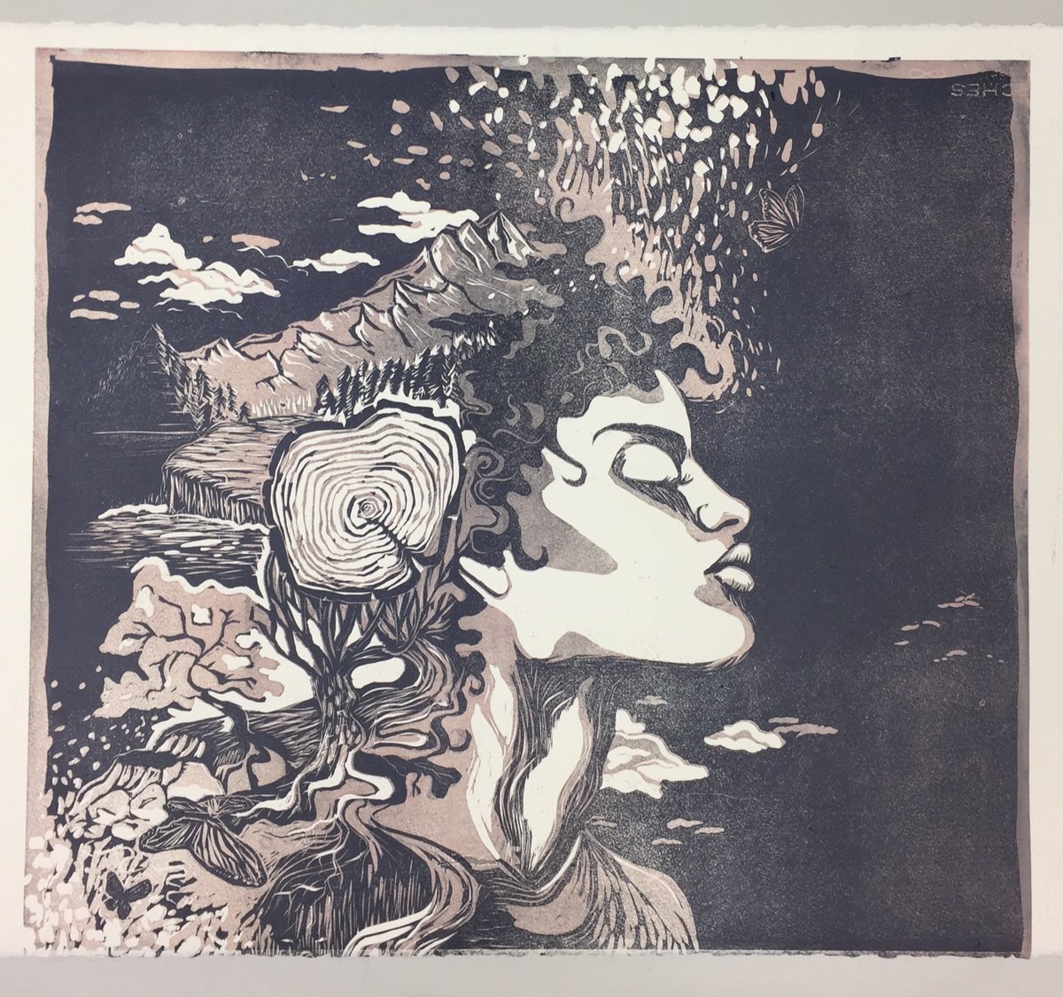SydSmif's tweet photo. I know I talk a lot of crap about making art, but sometimes I really do get emotional when ideas happen on paper like they do in my head. I forget to recognize that every single line was carved by my hand and that every single mark that was made immortalized my heart beat. https://t.co/NPvfbI1yKw