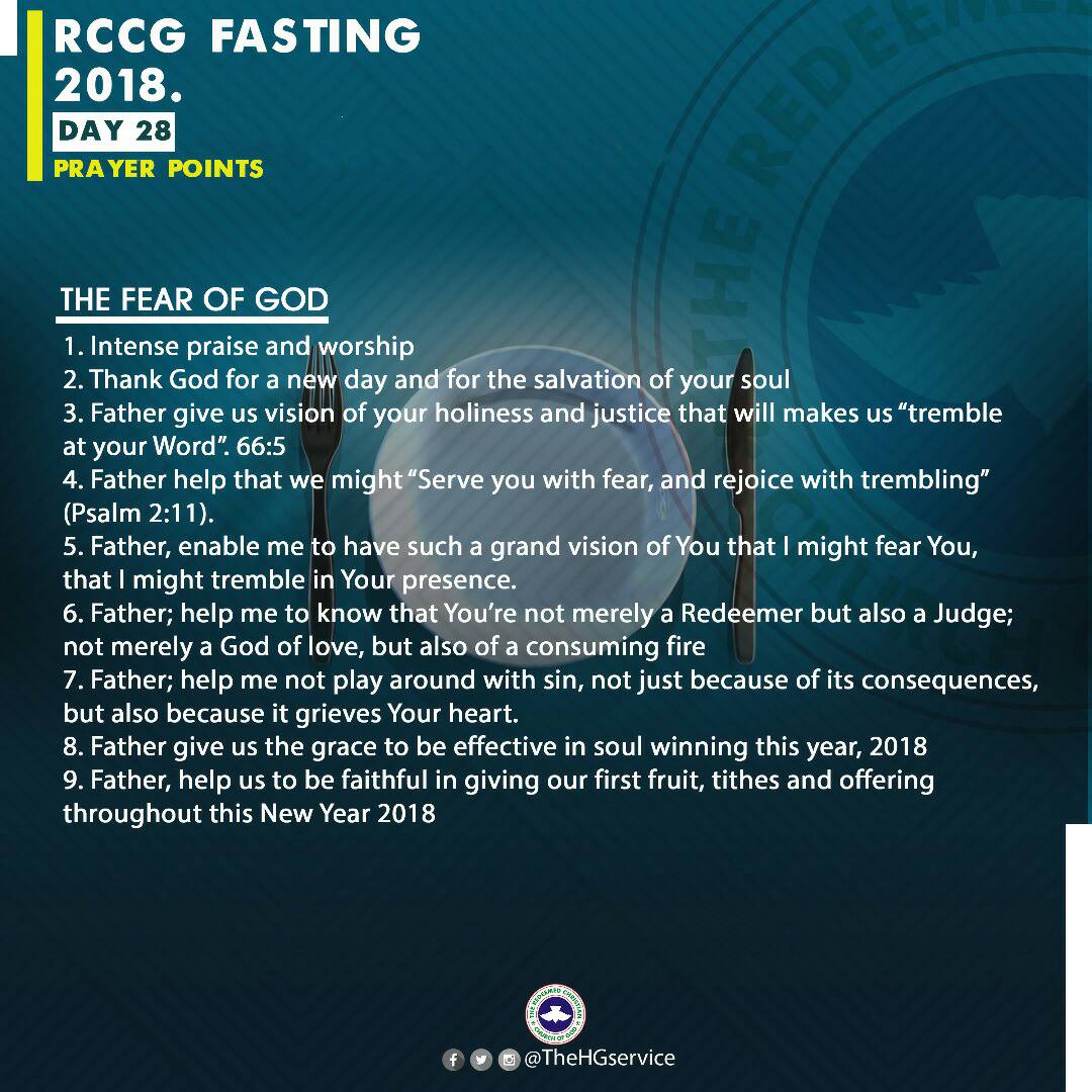rccghq's tweet photo. #RCCGFAST2018
Prayer Points
Day 28 https://t.co/nPSIPsTEos