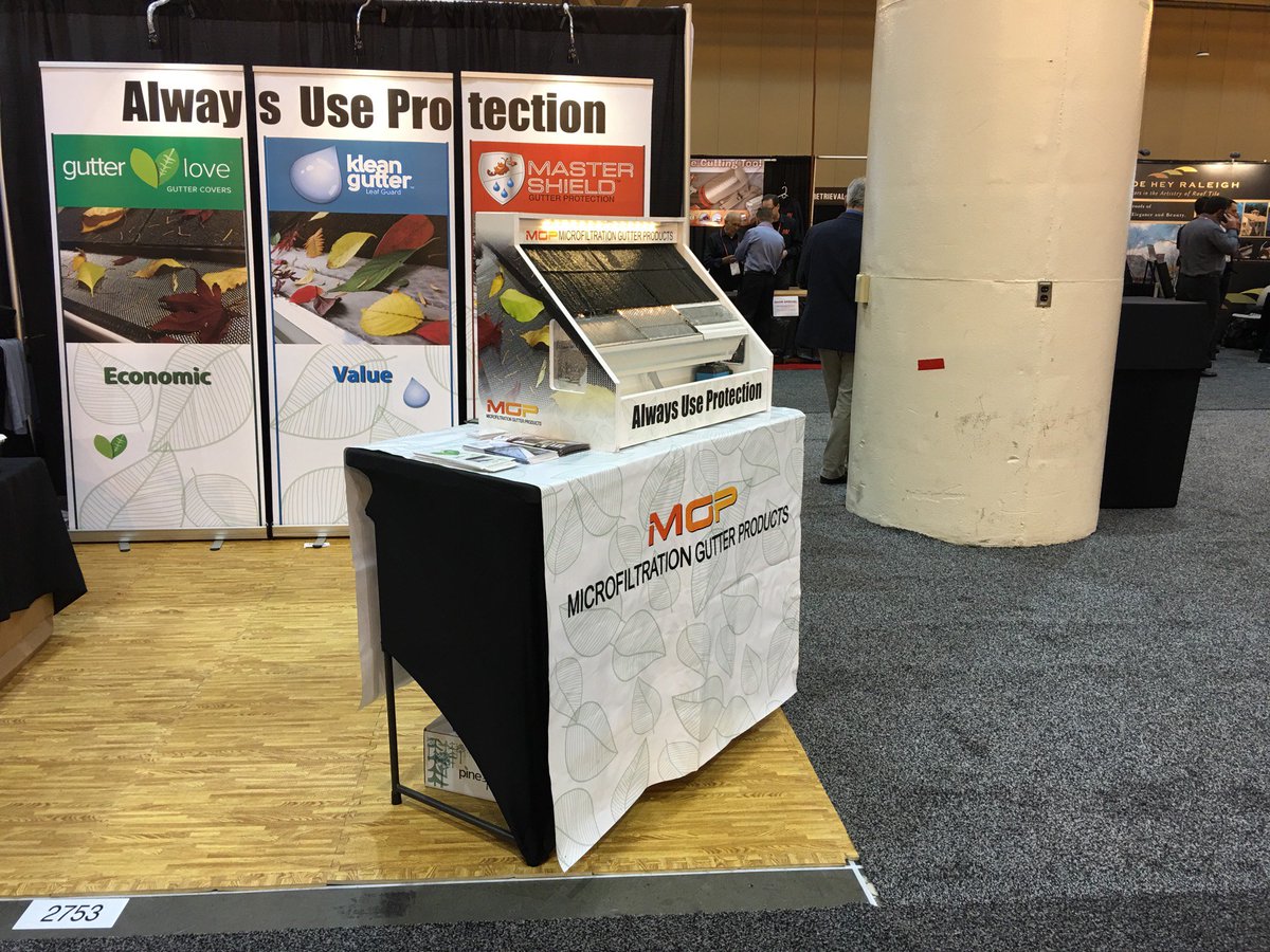 At the International #RoofingExpo in New Orleans? Stop by booth 2753 and find out how gutter guards protect your roof! #AlwaysUseProtection