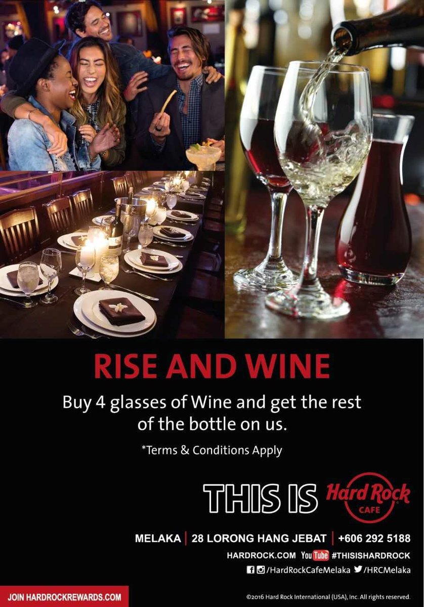 hrcmelaka's tweet photo. If you're a wine lover, rock this way!!!  #ThisIsHardRock #HardRockCafeMelaka  #DrinkPromo #FebruaryPromo #Drink https://t.co/W4Mojf0ldI