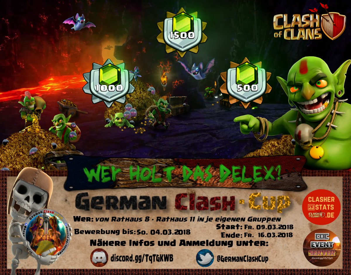 GermanClashCup's tweet photo. Übrigens: bei dem Event zählt nur die Beute aus einem Angriff. 
Nichts aus den Sammlern, kein Liga bonus oder ähnliches.

#werhatdasdelex #GermanClashCup 
#clasherstats #dunkleselixier 
#ClashOfClans https://t.co/t6zHp1m5LR