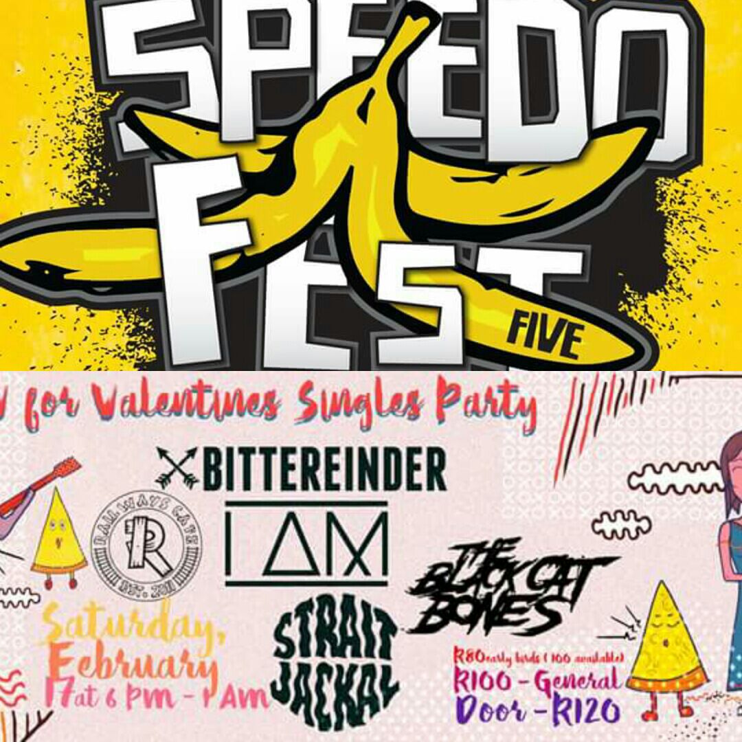 Catch us <a href="/SpeedoFest/">SpeedoFest</a> and <a href="/RailwaysCafe05/">Railways Cafe</a> on the 17th of Feb as we visit both JHB and our home town PTA. #mootpop #ValentinesDay #speedo #charity #hometown #samusic