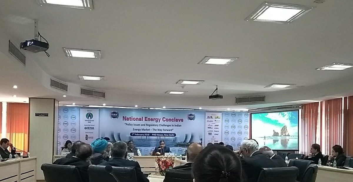 National Energy Conclave 2018, deliberation on Policy issues and regulatory challenges being discussed <a href="/PMOIndia/">PMO India</a> <a href="/MinOfPower/">Ministry of Power</a> #RKSingh #NationalEnergyConclave #PHDCCI <a href="/AnilKhaitan2/">Anil Khaitan</a> <a href="/DKAGGARWAL18/">DK AGGARWAL</a> <a href="/SGPHDCCI/">Secretary General PHDCCI</a>