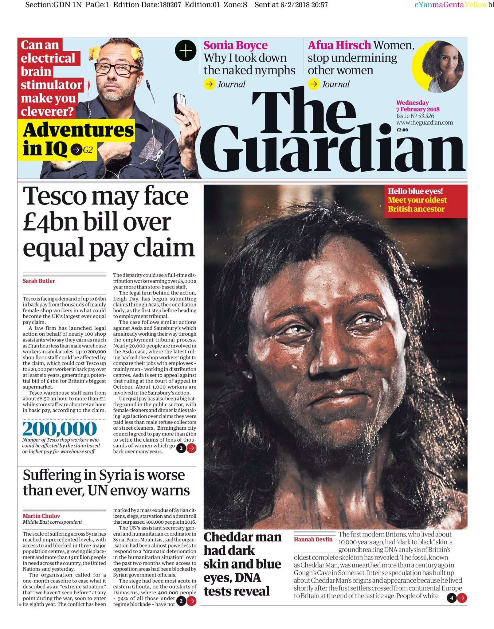 Meet Cheddar Man: First Modern Britons Had Dark Skin And Blue Eyes