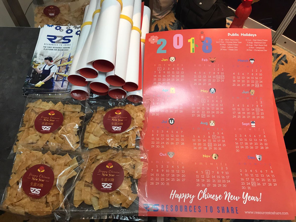 resources2share's tweet photo. Come and join us at our booth to know more about our exciting platform created just for businesses!The best part? It's free! Visit us at our booth and get a yummy treat in view of Chinese New Year! https://t.co/MhGQveQ93R