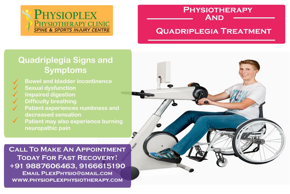 Physio_Plex's tweet photo. Get Best Treatment of Quadriplegia Injury or Disease. Call Now or Book An Appointment At: +91 9887606463, 9166615190 or Mail Us: PlexPhysio@gmail.com and Visit Our Website: https://t.co/cvaINUBbRv 
#Quadriplegia #QuadriplegiaTreatment #QuadriplegiaInjury #QuadriplegiaDisease https://t.co/obUTvr9LE7