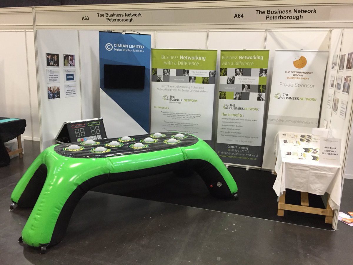 A lot happening on <a href="/TheBNpeterboro/">TheBNpeterborough</a> stand today at #pborobiscuit2018