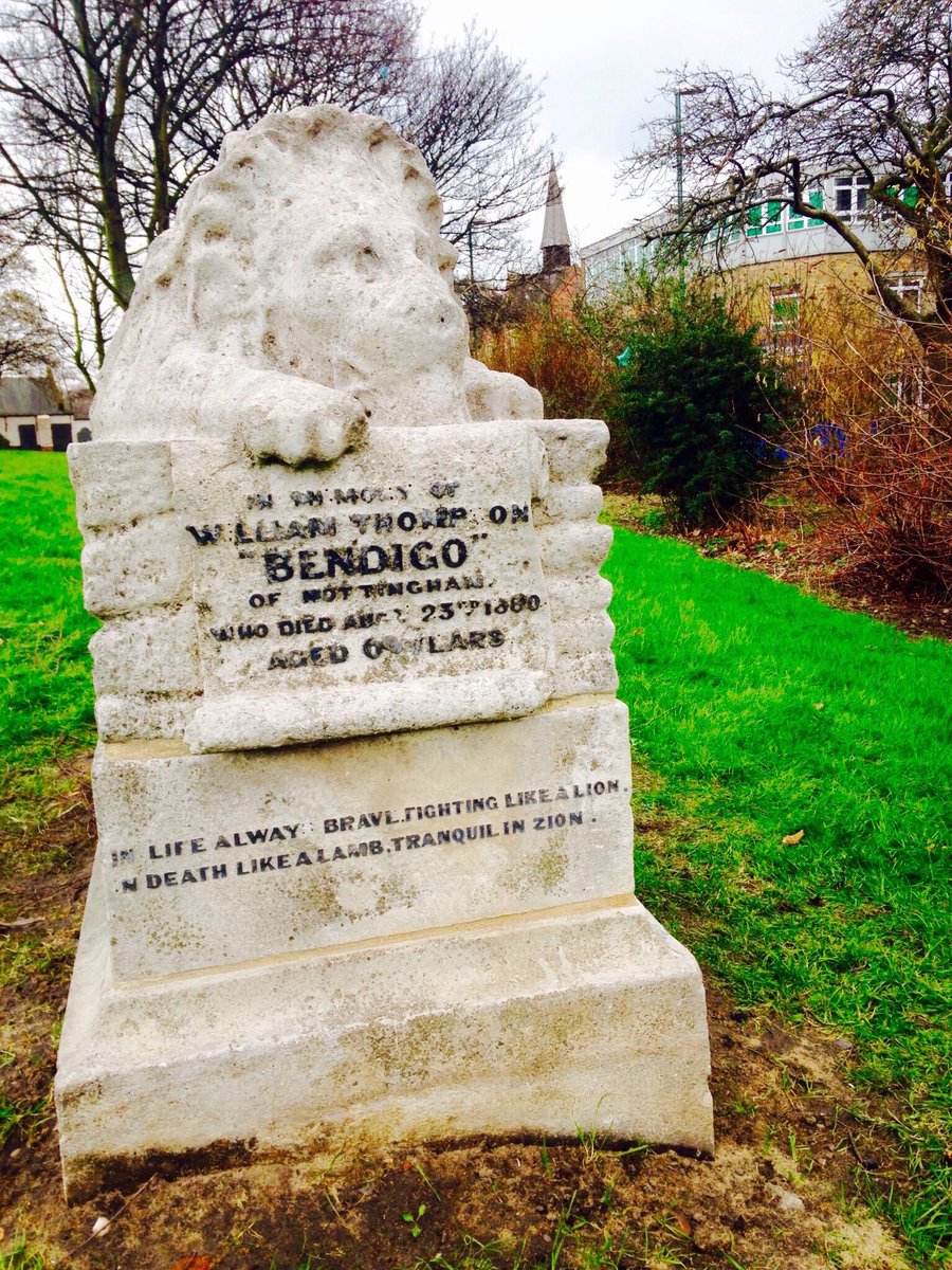 nottmhistory's tweet image. Born William Thompson, one of 21 children, grew up to be a highly-regarded bare-knuckle fighter. He gave up prize-fighting in 1850 and went on to become a famous preacher. His grave at Bath Street Rest Gardens in Sneinton #Nottingham