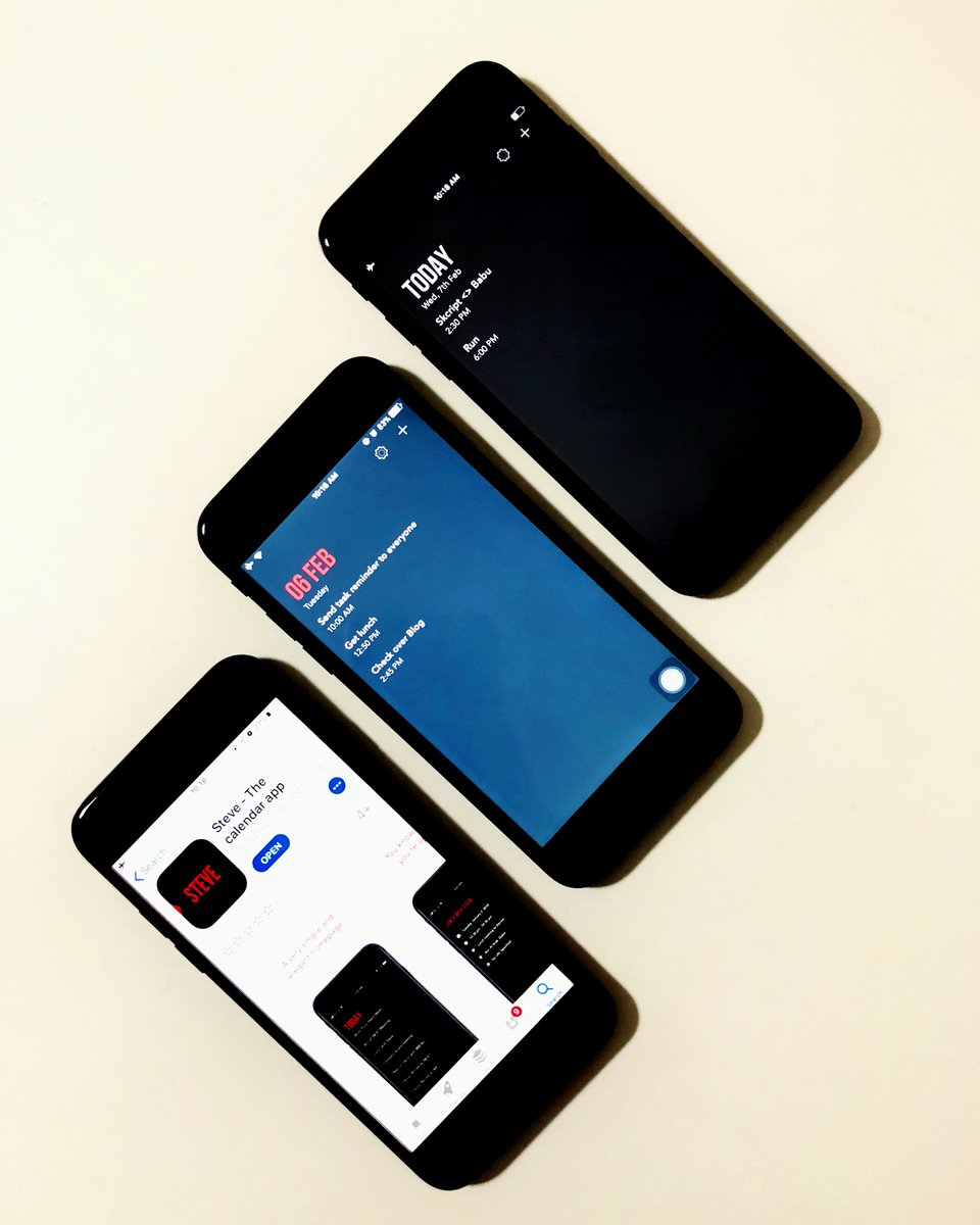 SkcriptME's tweet image. Have you checked out Steve yet? Any focused, minimal and to-the-point app lover will want Steve. 
It is time you get this installed in your iPhone. #Skcript #Steve #minimal #focused #calendarapp