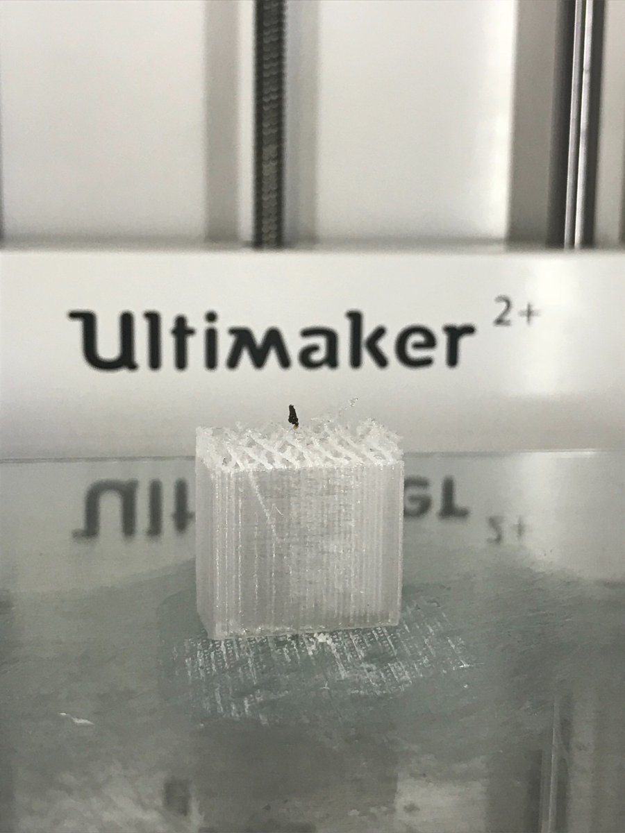 SpaceLab2017's tweet image. When your filament runs out halfway through a print #sascatalyst