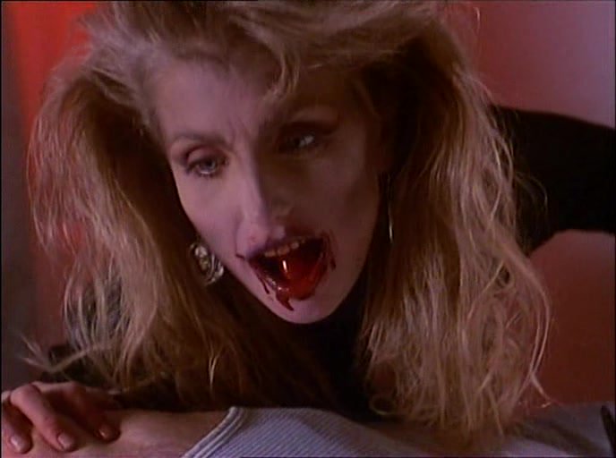 AngusKohm's tweet photo. #NowWatching Red Blooded American Girl (1990) by #DavidBlyth &amp; #AllanMoyle w/ #AndrewStevens #HeatherThomas #ChristopherPlummer #KimCoates #LydieDenier "An Exotic Thriller" #Vampire #Horror #Canada https://t.co/ZEewRRnTqV