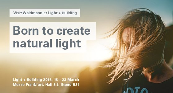WaldmannGroup's tweet photo. Under the motto of 'Born to create natural light' we are introducing you to our holistic #biodynamiclighting solutions for office and industry as well as for health & care. Visit us @Light_Building https://t.co/BlEeKTSVPM #socialighting https://t.co/mQYOLondwG