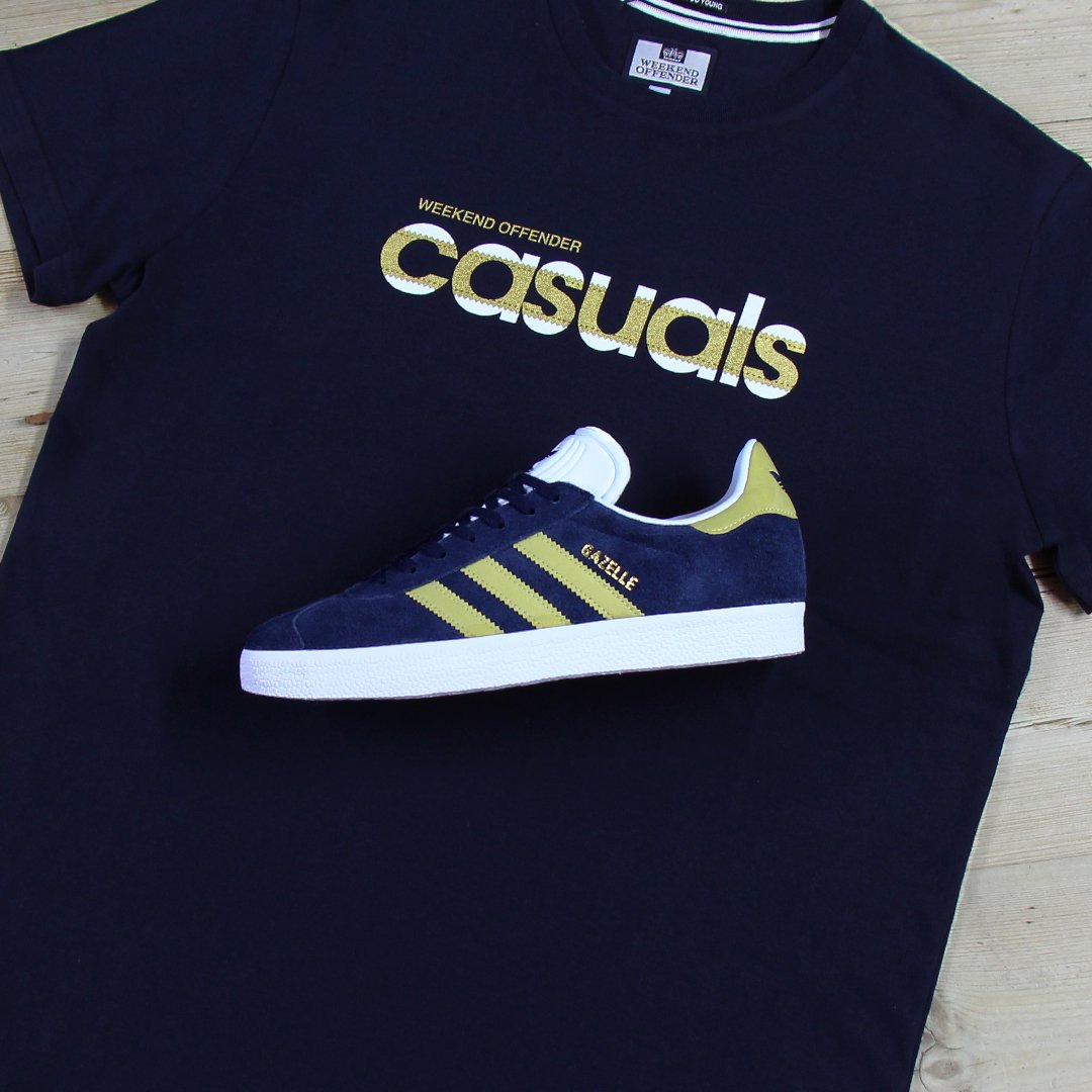 Adidas Gazelle Trainers in Navy