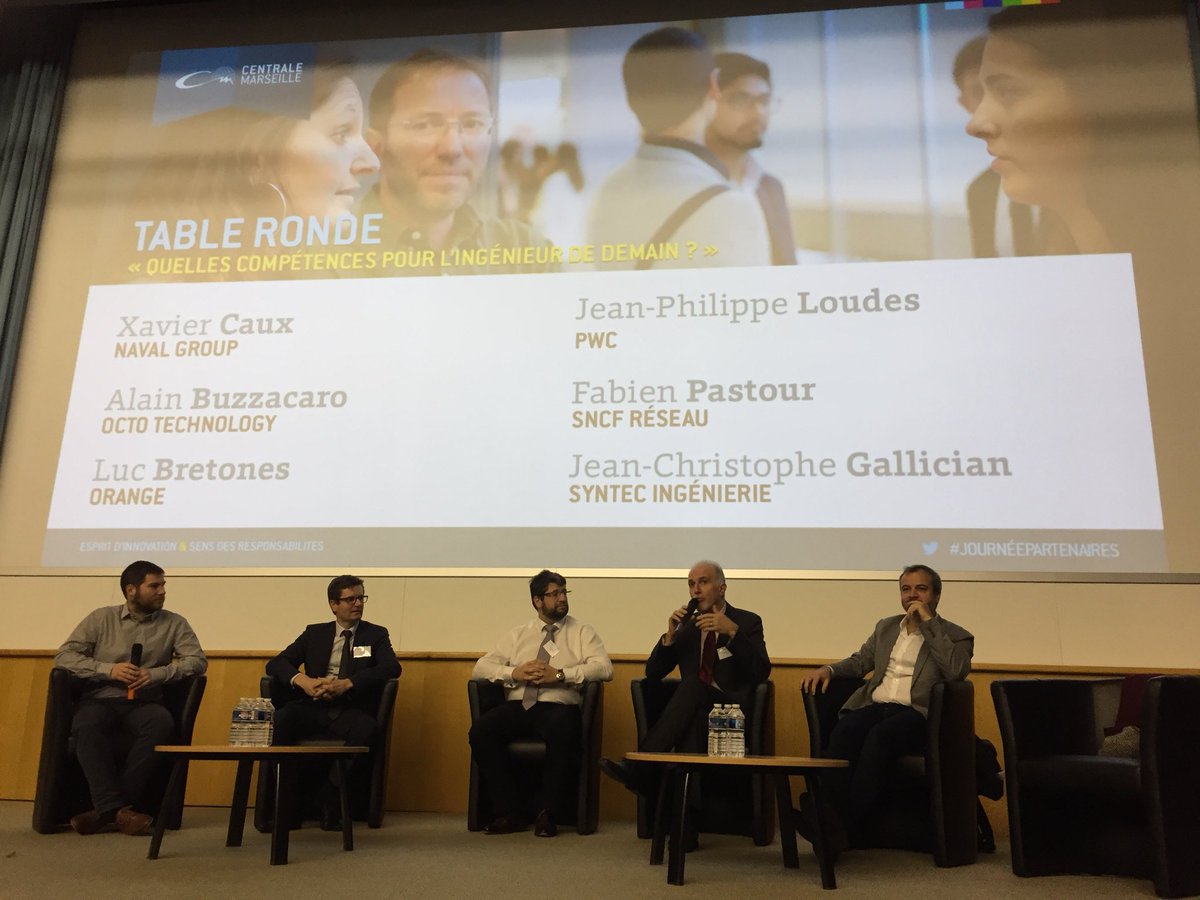 Quelles compétences pour l’ingénieur de demain ?
Bienvenu à la #JournéePartenaires de <a href="/CentraleMars/">Centrale Marseille</a>
