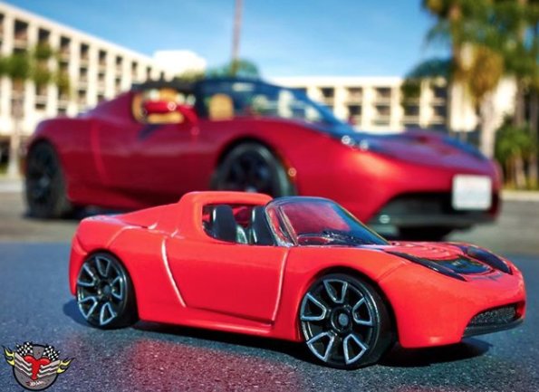 tesla roadster miniature