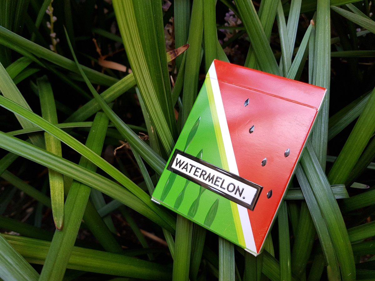 FLAMINKO_pc's tweet photo. Today's a hot day here in Australia! Make sure you stay fresh and hydrated! Preferably with watermelon 🍉🍉🍉 watermelon deck on Kickstarter 22nd February! #playingcards #watermelon #summer #52cards https://t.co/Wcgv6xt3Bb