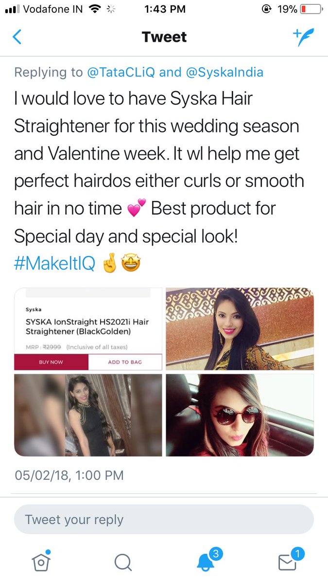 fashionistaTS's tweet photo. @TataCLiQ @SyskaIndia This girl @kanakbhardwaj51 has copied my whole tweet.
And wow you make it a winner on top !
I posted my entry on 5th Feb and she copied my whole tweet and posted on 6th feb !
Great selection of winner team!!
@TataCLiQ #MakeItCliQ https://t.co/ISVS2an8fd